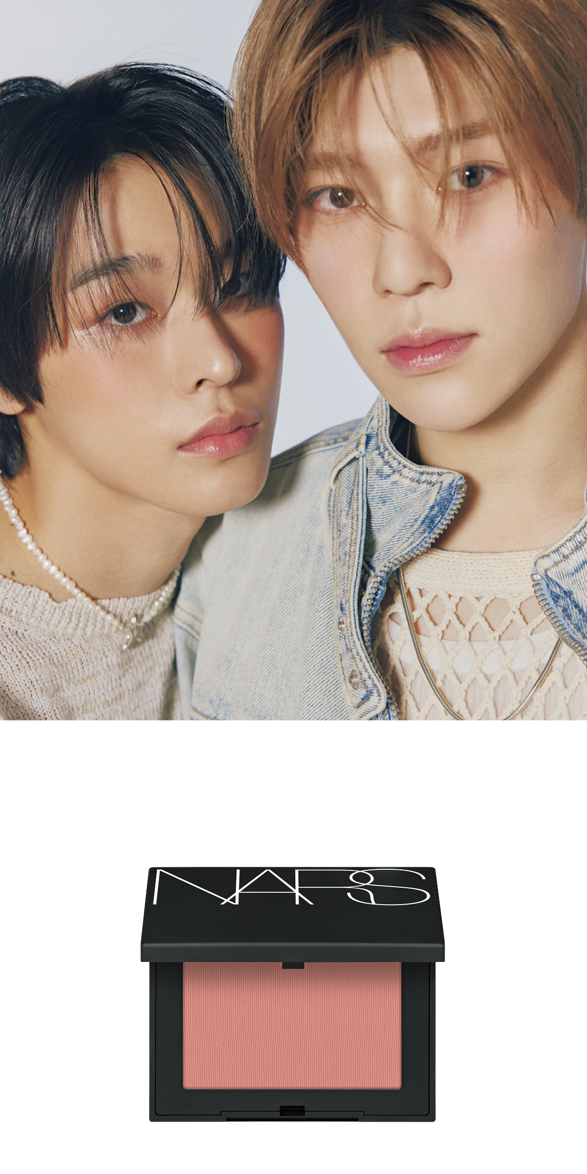 NCT WISHとNARSが奏でるシンクロビューティ 頬から生まれる NCT WISHとNARSが奏でるシンクロビューティ 頬から生まれる